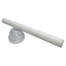 bargogo 手打檸檬棒(白) + 防濺蓋, 手打檸檬棒 長44 x 直徑4cm + 防濺蓋 高6.5 x 直徑9.2cm, 1組