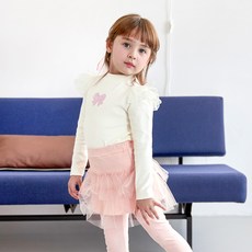 MARI N MORI 女童公主風亮片蝴蝶結T恤