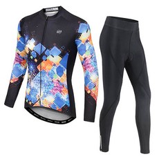 신타운 바이크랩 여성용 자전거 긴팔 상하의 세트 XFLJS002