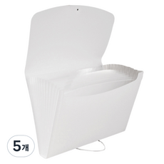 엉클킴 13분류 인덱스 아코디언 파일, 화이트, 5개