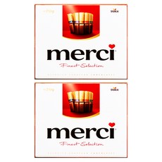 메르시 파이니스트 셀렉션 레드 초콜릿, 250g, 2개