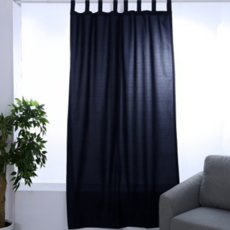 CasaBella 美麗家居 防曬 透光 美式簡約功能型 窗簾, 深藍, 1個