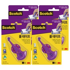 3M Scotch 雙面膠帶補充帶 017R 8m x 8.4mm, 透明色, 4個