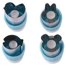 按壓式蔬菜切碎器 B款 4件組 MP263, 1套, 藍色