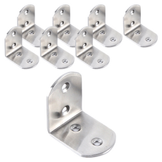 E.T.SHOP 圓形不鏽鋼角鐵 基本款 小型 50 x 50 x 38mm, 8個