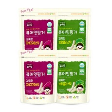 Naebro 銳寶 米菓條 紫薯口味 2入+花椰菜口味 2入, 1組