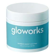 gloworks 竹筍積雪草棉片 125ml, 60片, 1罐
