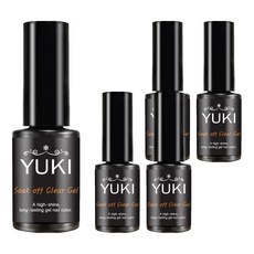 YUKI 可卸式透明凝膠, 單一顏色, 5g, 5個