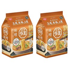 NISSIN 日清 麵王 味噌風味, 北海道產米麴味噌使用，3食入, 6包
