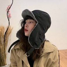 Raratina 蕾娜 防寒羊毛刷毛飛行員護耳帽