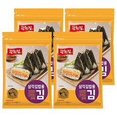 광천김 삼각김밥용 김 조미 50매, 60g, 4개