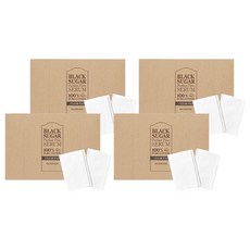 스킨푸드 블랙슈가 퍼펙트 첫세럼 전용 순면 클리어 패드, 60개입, 4개