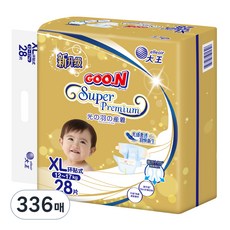 군 프리미엄 밴드형 기저귀 남여공용, 특대형(XL), 336매