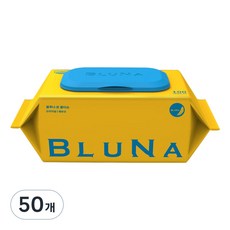 블루나 본 오리지널 유아물티슈 캡형, 50개, 100매, 50g