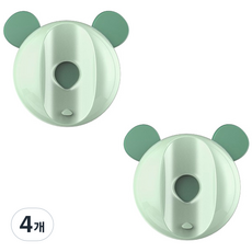 Block Mart 浴室免鑽孔磁吸電動牙刷架, 薄荷綠, 4個