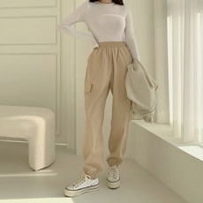 유세븐 여성용 카고 조거 팬츠 9003