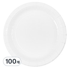 탐사 종이접시 18cm, 100개입, 1개