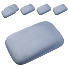 記憶午睡枕 採用瑜伽冰絲面料和寶貝絨面料, 36 x 24 x 10cm, 灰色, 6個