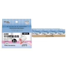 minono 米諾諾 平切膠黏滾筒3件組補充包, 12包