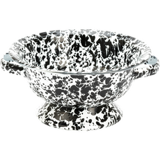 CROW CANYON 琺瑯瓷瀝水籃 D62, 黑色