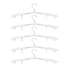 Sense Pang 旅行用可折疊附夾子一體式衣架, 5個, 單一顏色