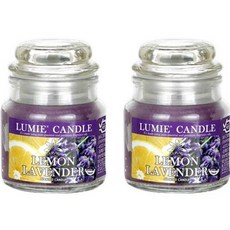 LUMIE CANDLE 小型罐蠟燭, 檸檬薰衣草, 70g, 2個