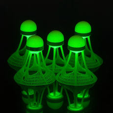 Tipping House發光羽毛球, 綠色, 1件, 5個