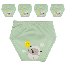 아가짱 유아용 프랜들리 배변훈련팬티, 연두색(양), 5개