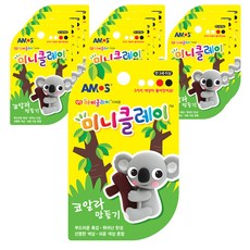 아모스 미니클레이 코알라 만들기 12p, 혼합 색상, 30g, 12개