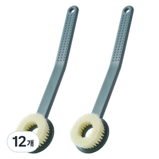 모나코올리브 등 블랙헤드 고민없이 커브드 밀착 바디브러시, 카키그린, 1개입, 12개