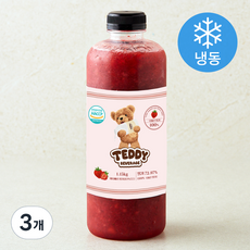 테디베리 딸기청 (냉동), 1.15kg, 3개