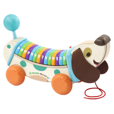 LeapFrog 跳跳蛙 木質字母小狗 帶字母和聲音 12個月以上適用, 1個, 多彩