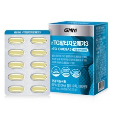 GNM rTG Omega3魚油軟膠囊, 60顆, 1盒