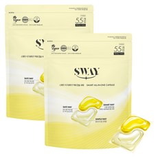 스웨이 식기세척기 액체캡슐 세제 55p, 440g, 2개