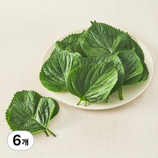 국내산 친환경 깻잎, 30g, 6개
