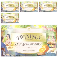 TWININGS 唐寧茶 香橙肉桂茶 茶包, 2g, 25包, 5盒