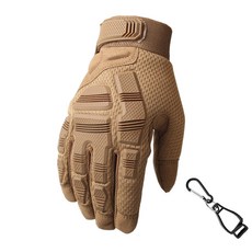 Regence 防滑自行車魔鬼氈手套 + 夾子, 棕色