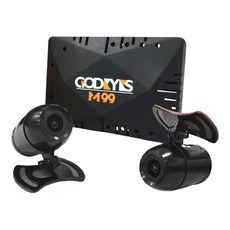 愛國者 GODEYES M99 高畫質720P機車行車記錄器 WIFI前後雙錄 防水金屬鏡頭, 黑色, 1個