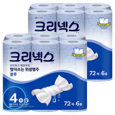 크리넥스 빨아쓰는 위생행주 블루, 72매, 12개