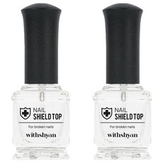 withshyan Nail Shield 亮甲油, 2個, 單一顏色