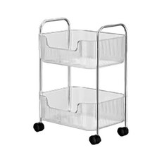 FAmILyLIFE 生活 U型加高防摔置物架 2層款 A-221 37.5 x 29.5 x 53cm 1612g, 透明