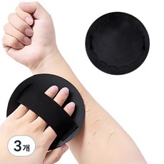 Kkuji 低刺激神奇去角質巾, 黑色, 3個, 1入