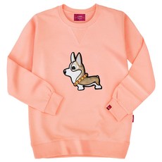 L.LAMO 男女通用 3M 皮革柯基布章大學T