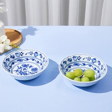 체스키포슬란 쯔비벨무스터 깊은 찬기 14cm CB047, 혼합색상, 2개