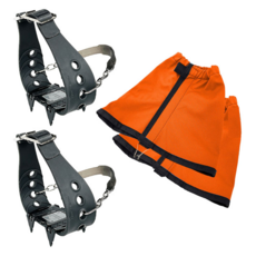 EXPEAK 超輕質冰爪 2p + 短口 2p 套組, 橘子