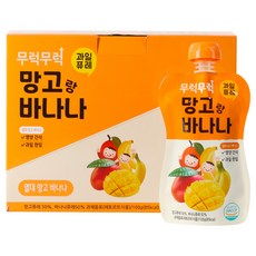 무럭무럭 과일 퓨레 망고랑 바나나 7p, 망고 + 바나나, 1개, 700g