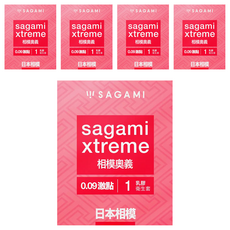 SAGAMI 相模 相模奧義 衛生套 0.09激點 190 x 53 x 0.90mm, 1入, 5個