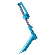 peripower 多功能三角自拍啵棒, 125cm長度, 360度旋轉, 手槍人體工學握把, 7PP8AP0002, 藍色, 1支