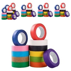 ELOTEMS 設計紙質紙膠帶 12款套組 10mm x 13m, 6套, 混合色