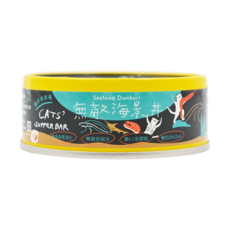 NATURAL 10 自然食 貓的宵夜場 貓咪主食罐, 無敵海景丼, 80g, 1罐